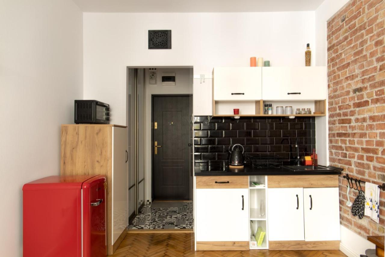 Ferienwohnung Poznanska Apartament Studio Warschau Exterior foto