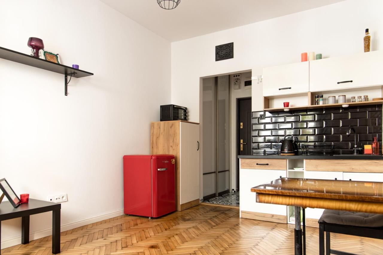 Ferienwohnung Poznanska Apartament Studio Warschau Exterior foto